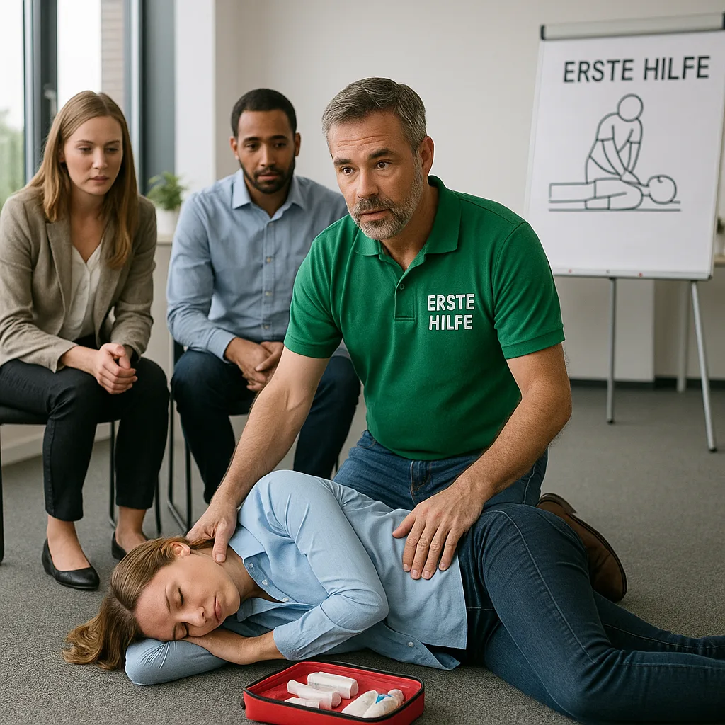 Erste-Hilfe-Kurs mit Fokus auf betriebliche Notfallsituationen